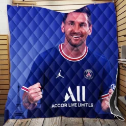 Hardworking Sports Player Lionel Messi Quilt Blanket