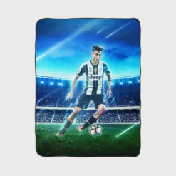 Hardy Football Player Paulo Bruno Dybala Fleece Blanket 1