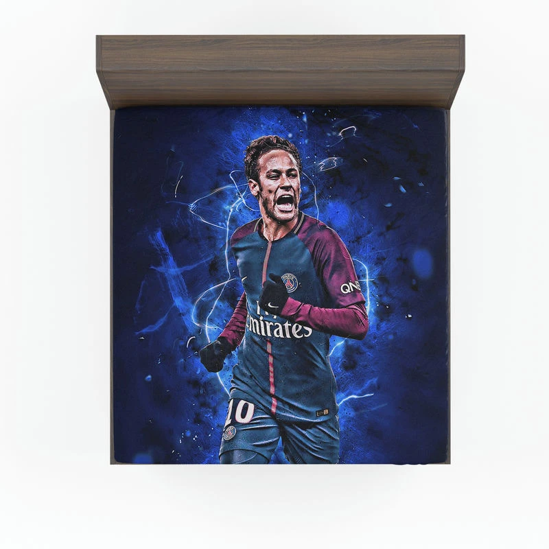 Hardy PSG Football Player Neymar Jr Fitted Sheet