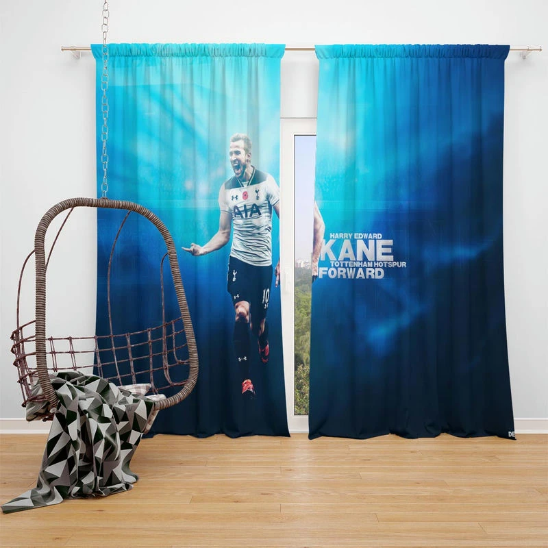 Harry Edward Kane  Tottenham Club Window Curtain