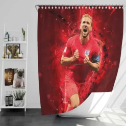 Harry Edward Kane Tottenham Hotspur Club Player Shower Curtain