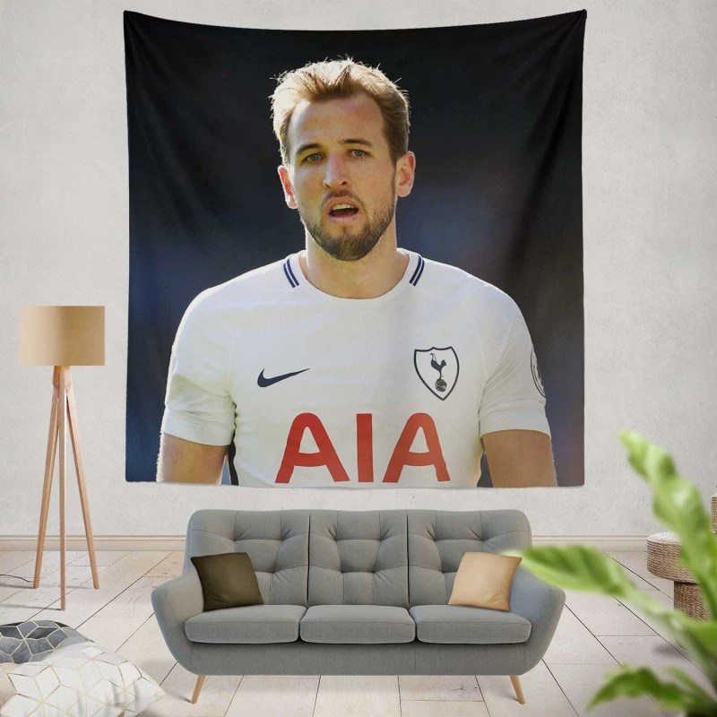 Harry Kane Awarded English Football Player Tapestry