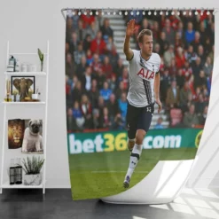 Harry Kane Exciting English Soccer Player Shower Curtain