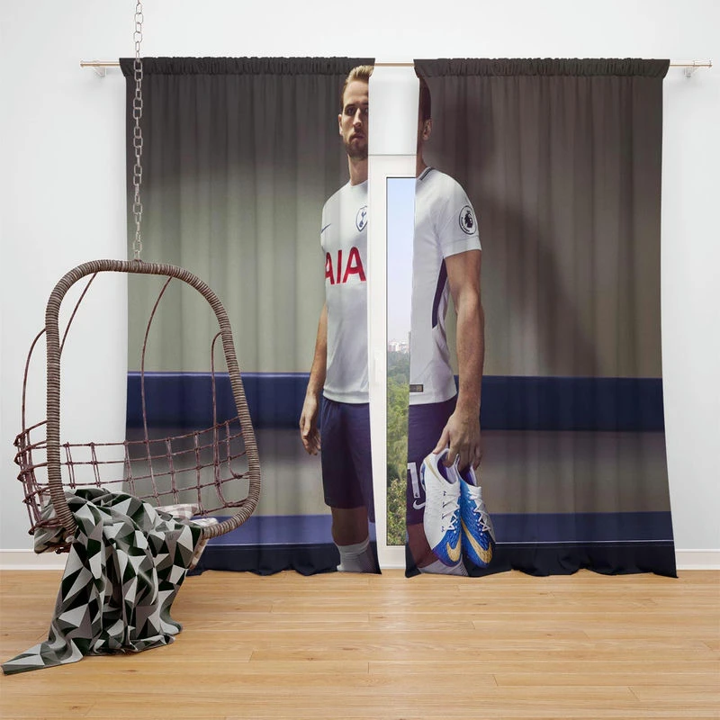 Harry Kane Top Ranked British Player Window Curtain