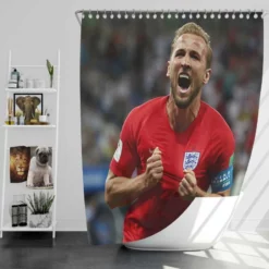 Harry Kane Top Ranked English Player Shower Curtain