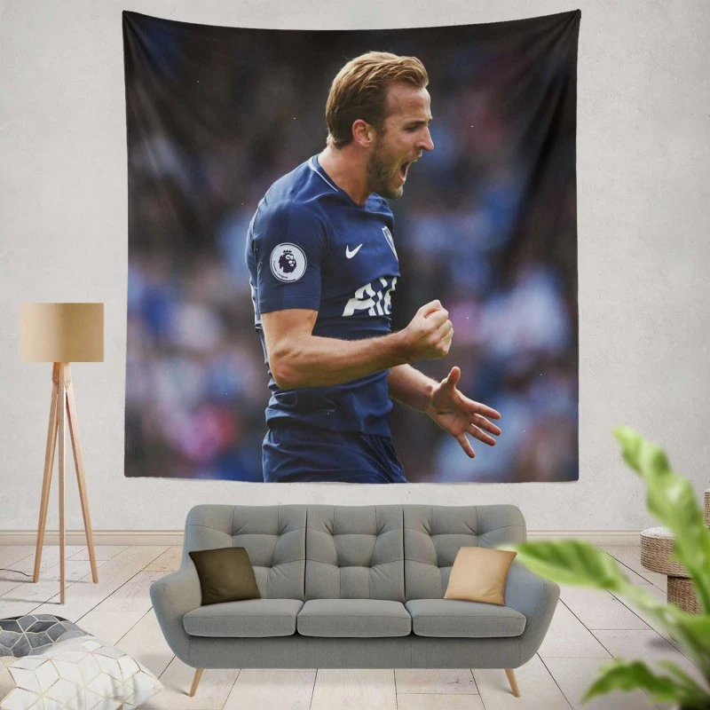 Harry Kane Tottanham English Club Player Tapestry