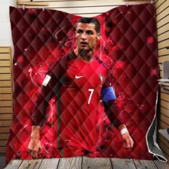 Healthy Portugal sports Player Cristiano Ronaldo Quilt Blanket