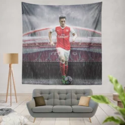 Healthy Sports Player Mesut Ozil Tapestry