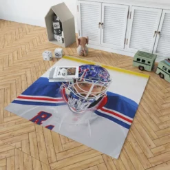 Henrik Lindquist Professional NHL Hockey Player Rug 1