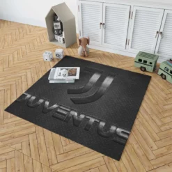 Honorable Italian Soccer Club Juventus Logo Rug 1