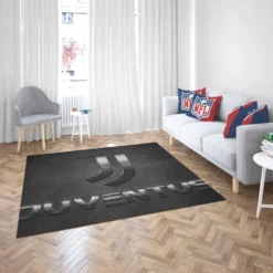 Honorable Italian Soccer Club Juventus Logo Rug 2