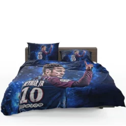 Honorable PSG Soccer Player Neymar Jr Bedding Set