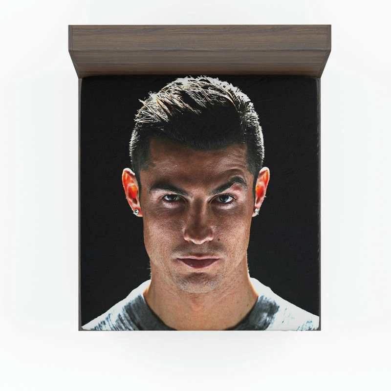 Honorable Soccer Player Cristiano Ronaldo Fitted Sheet