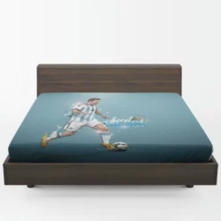 Honorable Soccer Player Lionel Messi Fitted Sheet 1