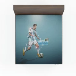 Honorable Soccer Player Lionel Messi Fitted Sheet