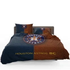 Houston Astros Professional MLB Baseball Club Bedding Set