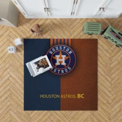 Houston Astros Professional MLB Baseball Club Rug
