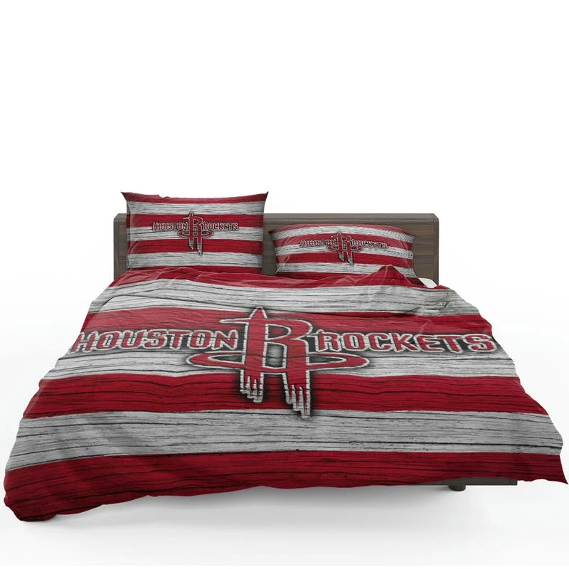 Houston Rockets Basketball Team Logo Bedding Set