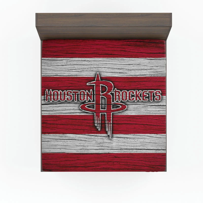 Houston Rockets Basketball Team Logo Fitted Sheet