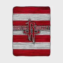 Houston Rockets Basketball Team Logo Fleece Blanket 1