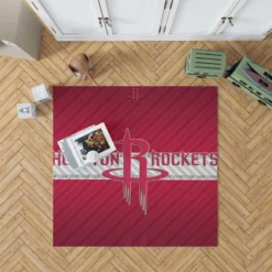 Houston Rockets Energetic NBA Basketball Team Rug