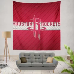 Houston Rockets Energetic NBA Basketball Team Tapestry