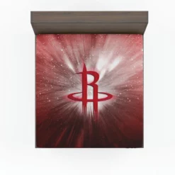Houston Rockets Famous NBA Basketball Club Logo Fitted Sheet