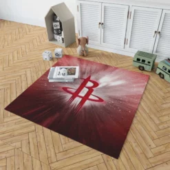 Houston Rockets Famous NBA Basketball Club Logo Rug 1