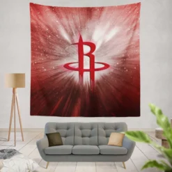 Houston Rockets Famous NBA Basketball Club Logo Tapestry