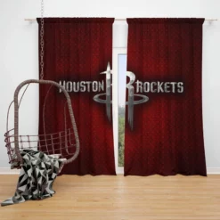 Houston Rockets NBL Basketball Club Window Curtain