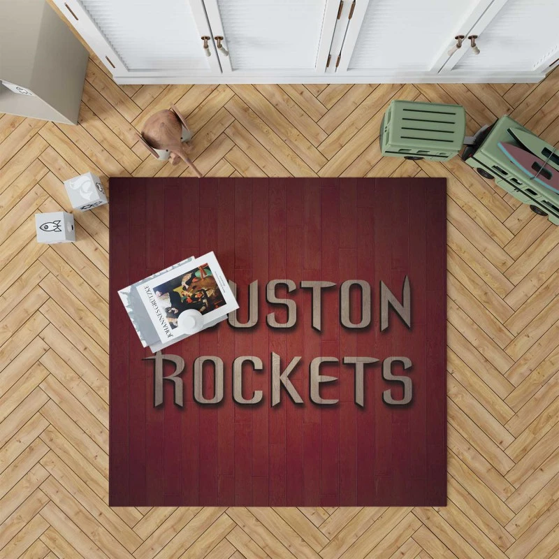 Houston Rockets Strong NBA Basketball Team Rug