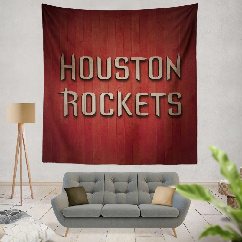 Houston Rockets Strong NBA Basketball Team Tapestry