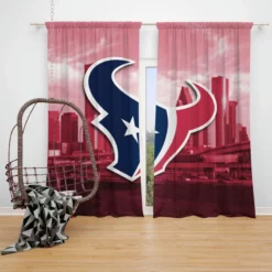 Houston Texans Popular NFL Football Team Window Curtain