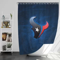 Houston Texans Professional American Football Team Shower Curtain