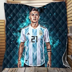 Humble Football Player Paulo Dybala Quilt Blanket