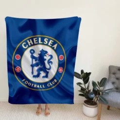 Iconic Football Team Chelsea Logo Fleece Blanket
