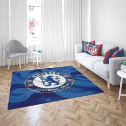 Iconic Football Team Chelsea Logo Rug 2