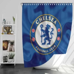 Iconic Football Team Chelsea Logo Shower Curtain