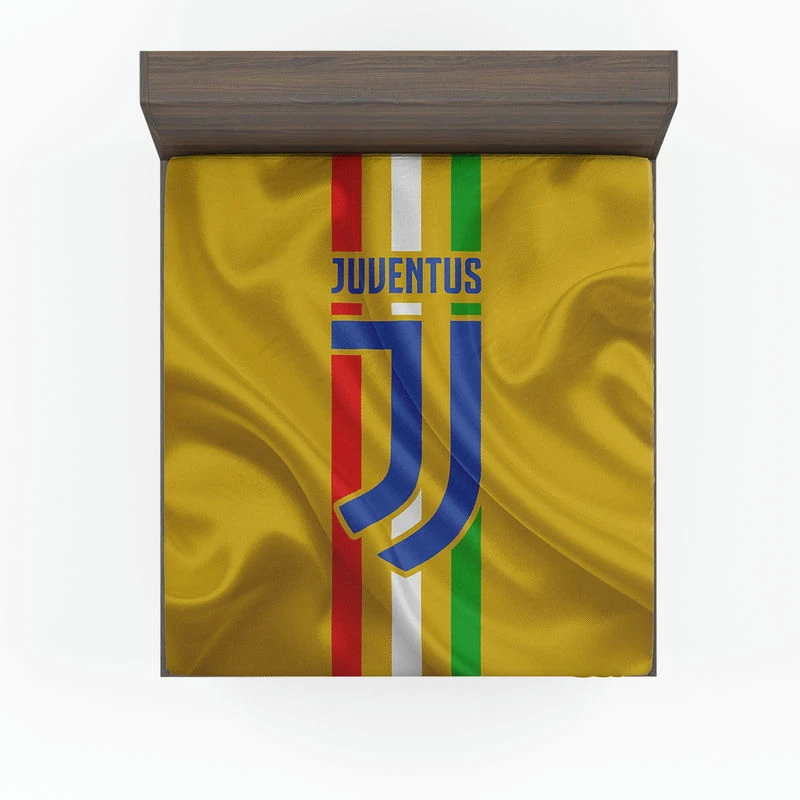 Incredible Italian Soccer Club Juventus Logo Fitted Sheet