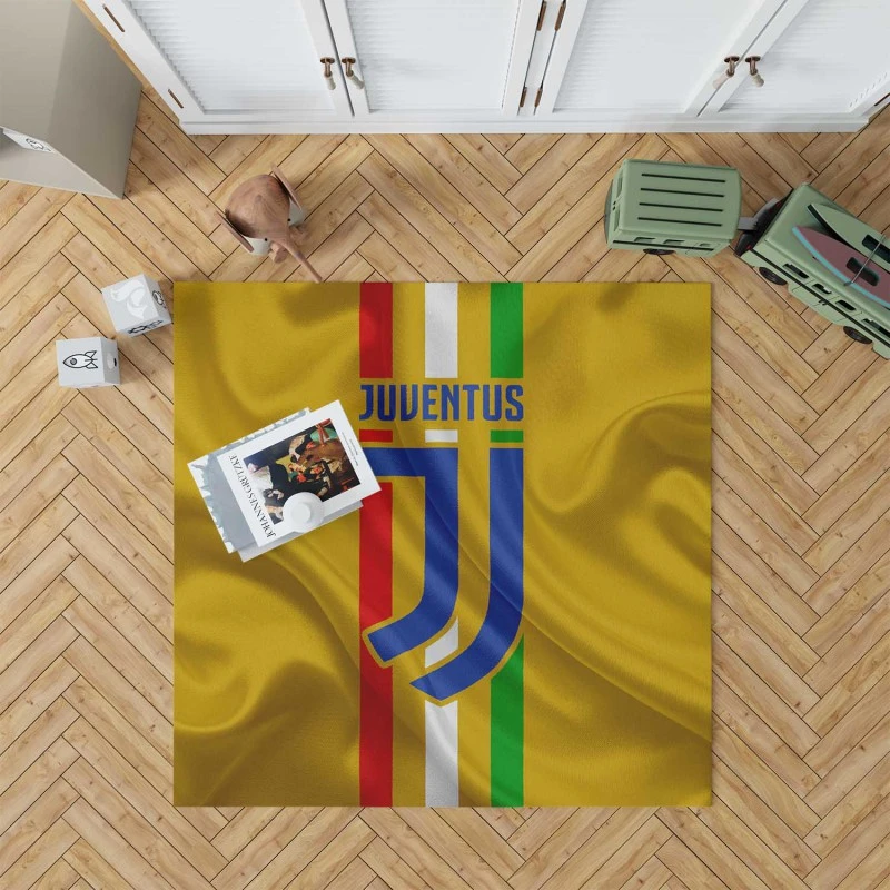 Incredible Italian Soccer Club Juventus Logo Rug