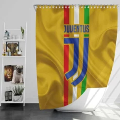 Incredible Italian Soccer Club Juventus Logo Shower Curtain