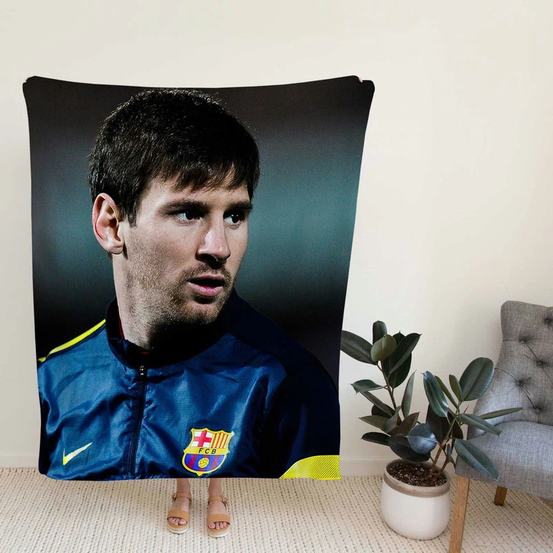 Incredible Soccer Player Lionel Messi Fleece Blanket