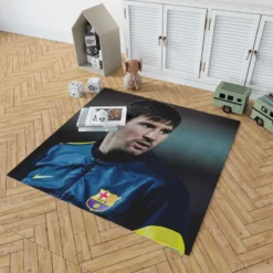 Incredible Soccer Player Lionel Messi Rug 1