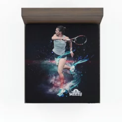 Incredible Tennis Player Simona Halep Fitted Sheet