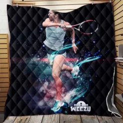 Incredible Tennis Player Simona Halep Quilt Blanket