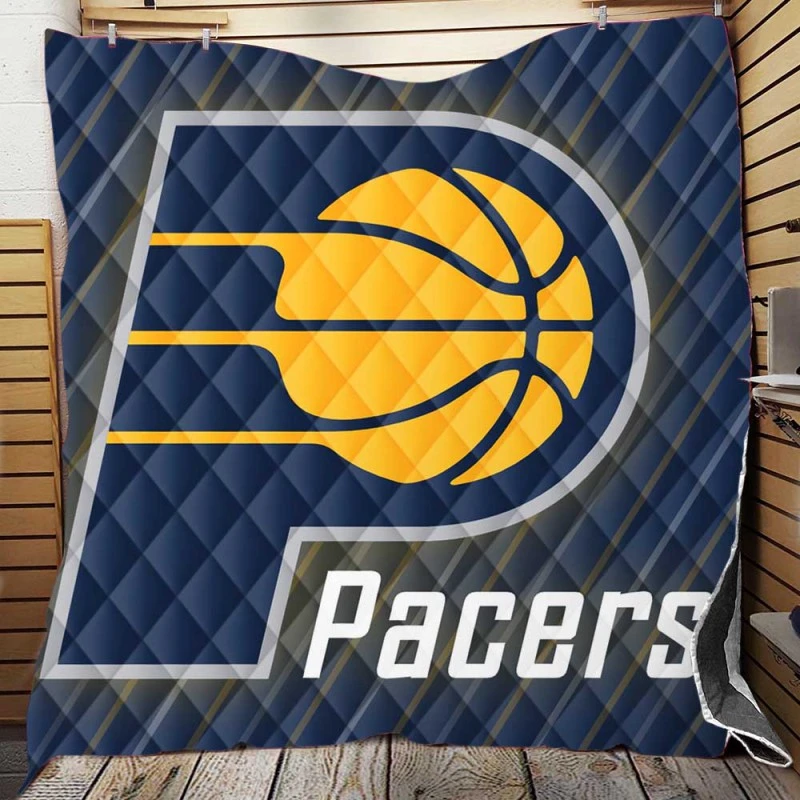 Indiana Pacers American Professional Basketball Team Quilt Blanket