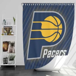 Indiana Pacers American Professional Basketball Team Shower Curtain
