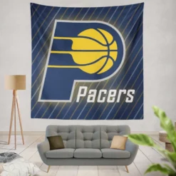 Indiana Pacers American Professional Basketball Team Tapestry