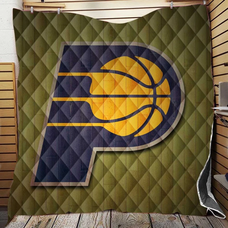 Indiana Pacers Classic NBA Basketball Club Quilt Blanket