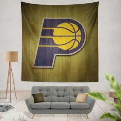 Indiana Pacers Classic NBA Basketball Club Tapestry